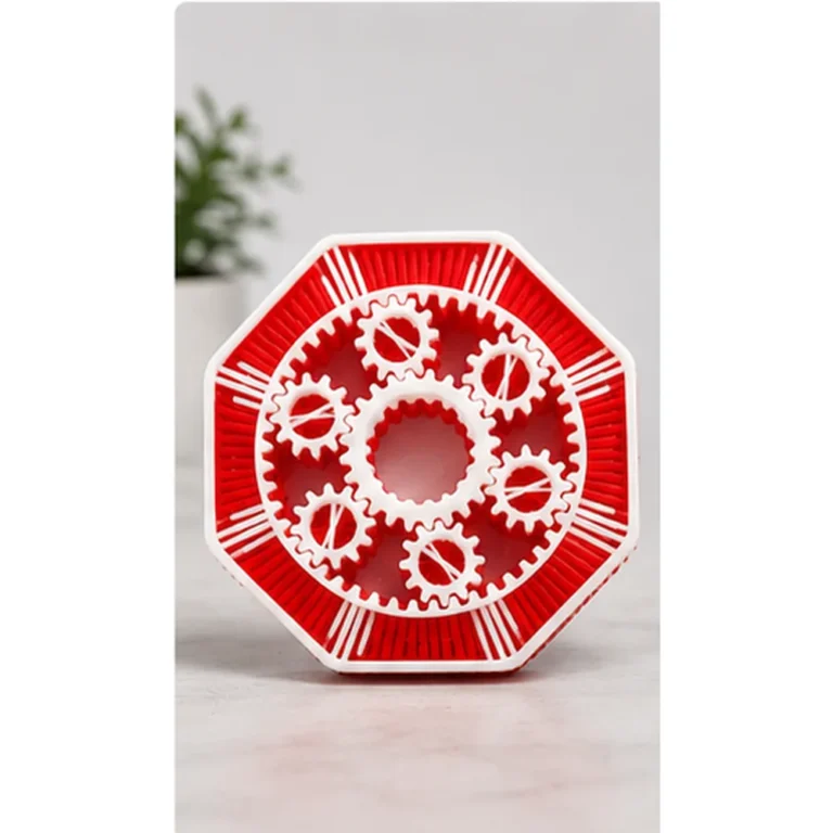Kırmızı Beyaz Dişli Fidget Oyuncak